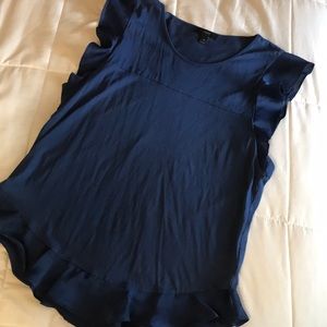 Blue J. Crew Sleeveless Blouse